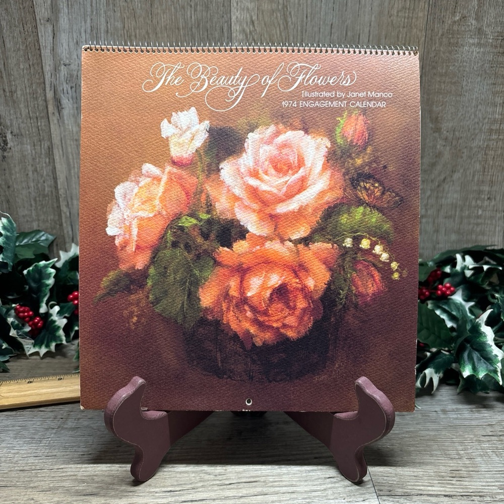 VTG 1974 The Beauty Of Flowers By Janet Manco Junk Journals Scrapbooks
